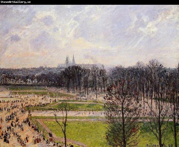 Camille Pissarro Tuileries Gardens Winter Afternoon